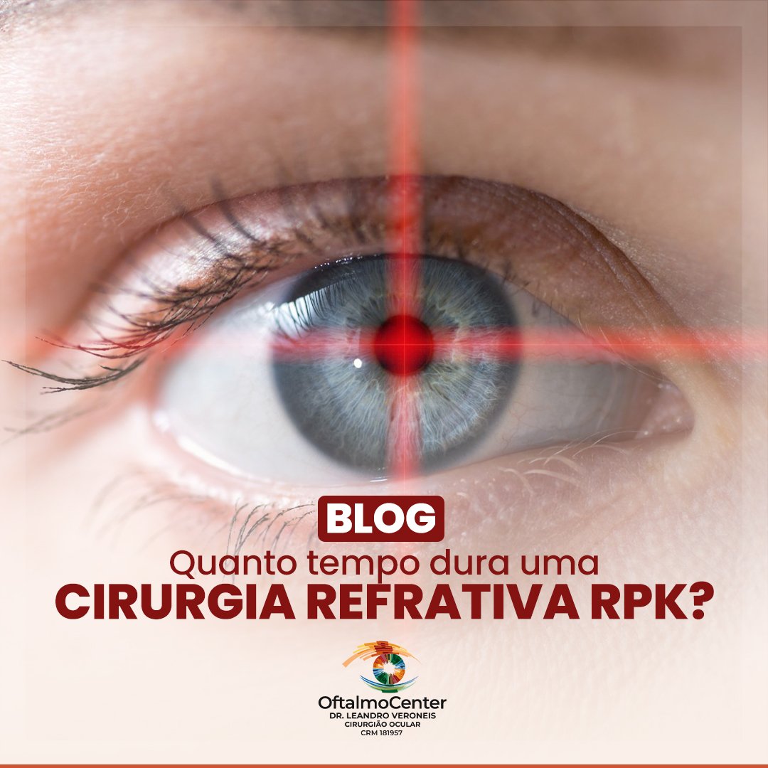 Quanto tempo dura uma cirurgia refrativa RPK?